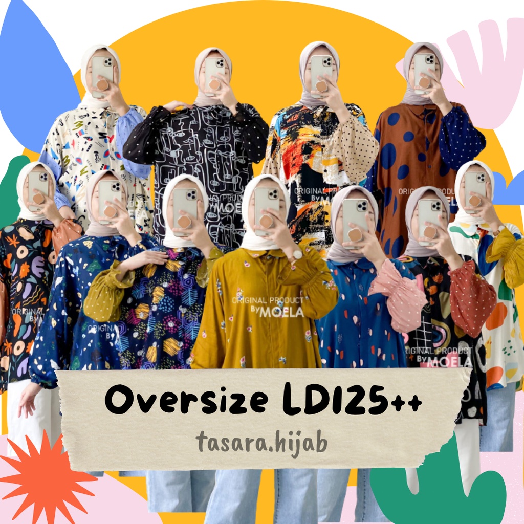 Grosir Baju Jumbo Atasan Wanita Kyomi Marina Samila Hutaya Oversize Ghaffa The Label LD135 Fullkanci