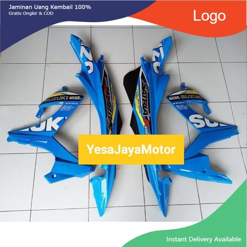 Body Belakang Suzuki Satria Fu Facelift Warna Biru Plus Sayap
