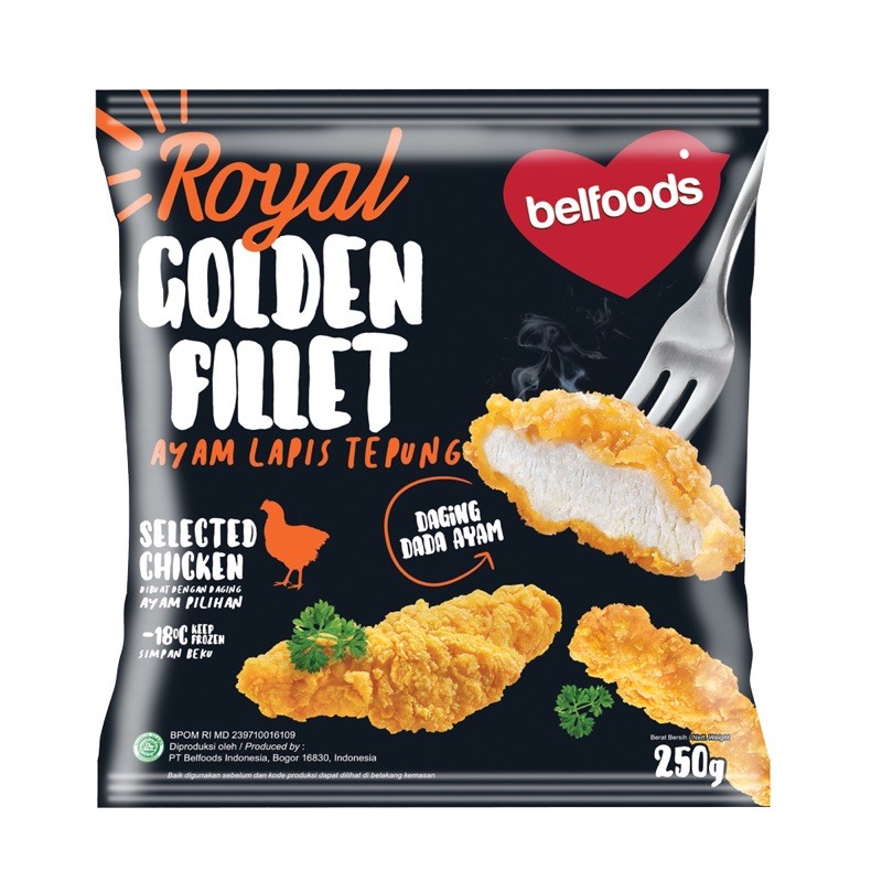 Chicken Golden Fillet Belfoods Royal 250gr