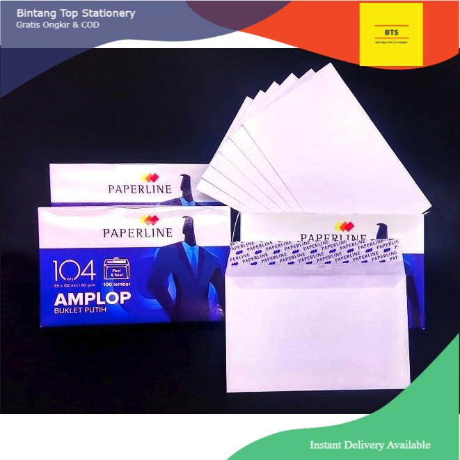 

[BTS] Amplop Putih 104 PPS Paperline / Amplop Polos