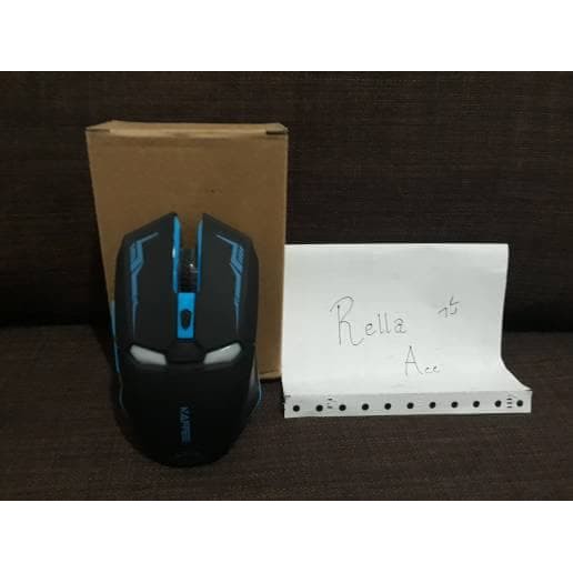 JUAL WEYES IronMan Wireless Mouse Gaming Mute Button Silent Click Laptop PC MURAH