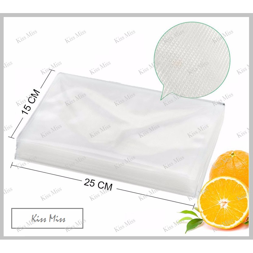 15x25 - Plastik Vacuum Bag Embossed / Vakum Sealer / Vacum / Plastik makanan / vakum / emboss