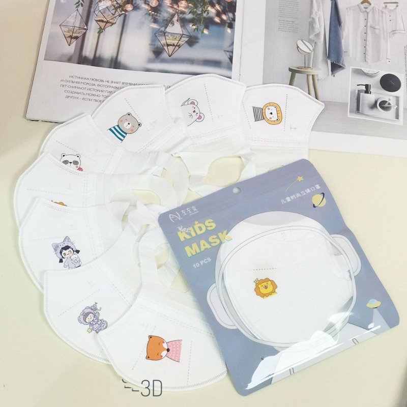 MASKER ANAK DUCKBILL 3D DISPOSAL KIDS MASK 3D | MASKER DUCKBILL 3D