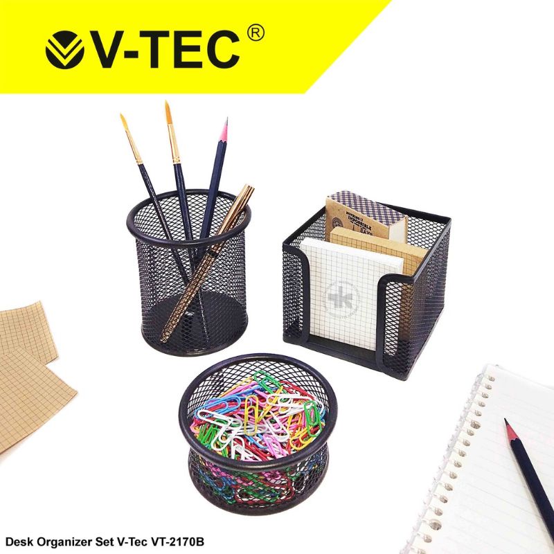 V-TEC 804 PENCIL CUP / desk set / tempat alat tulis / tempat pensil v-tec