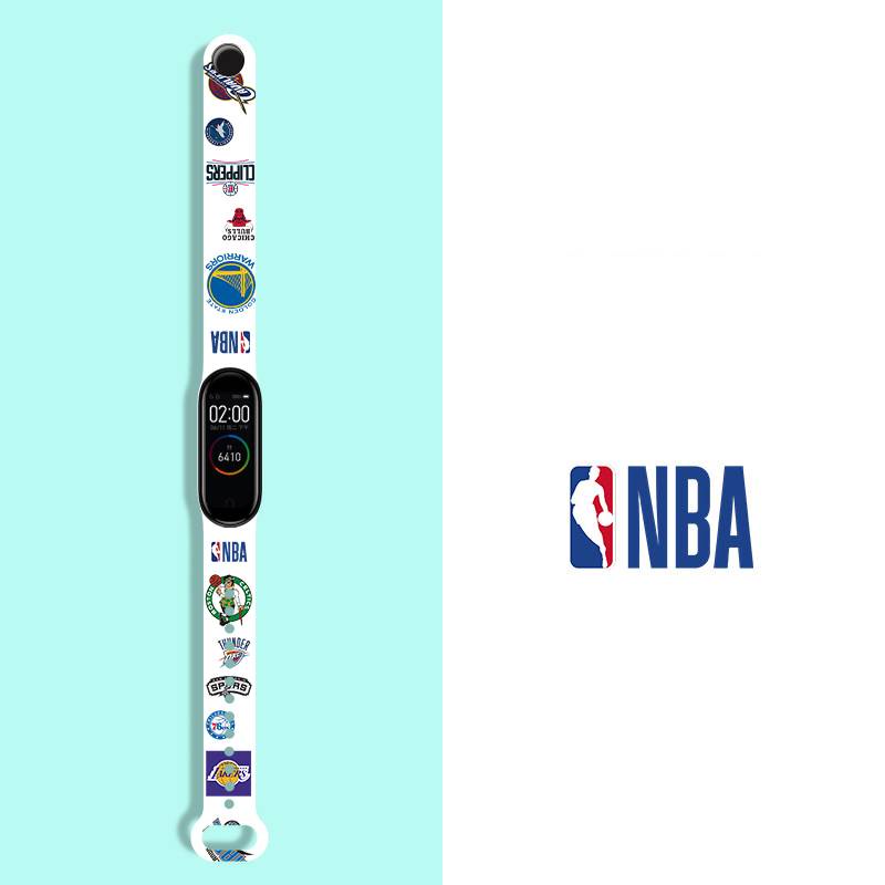 xiaomi band 7 Strap for xiaomi band 3/4/5/6/7 xiaomi band NBA graphics Strap xiaomi band 5 Strap miband 6 Strap miband 3/4 Strap