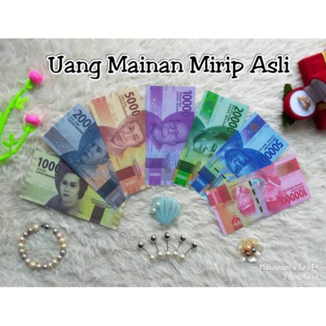Uang Mainan Versi Baru Mirip Asli