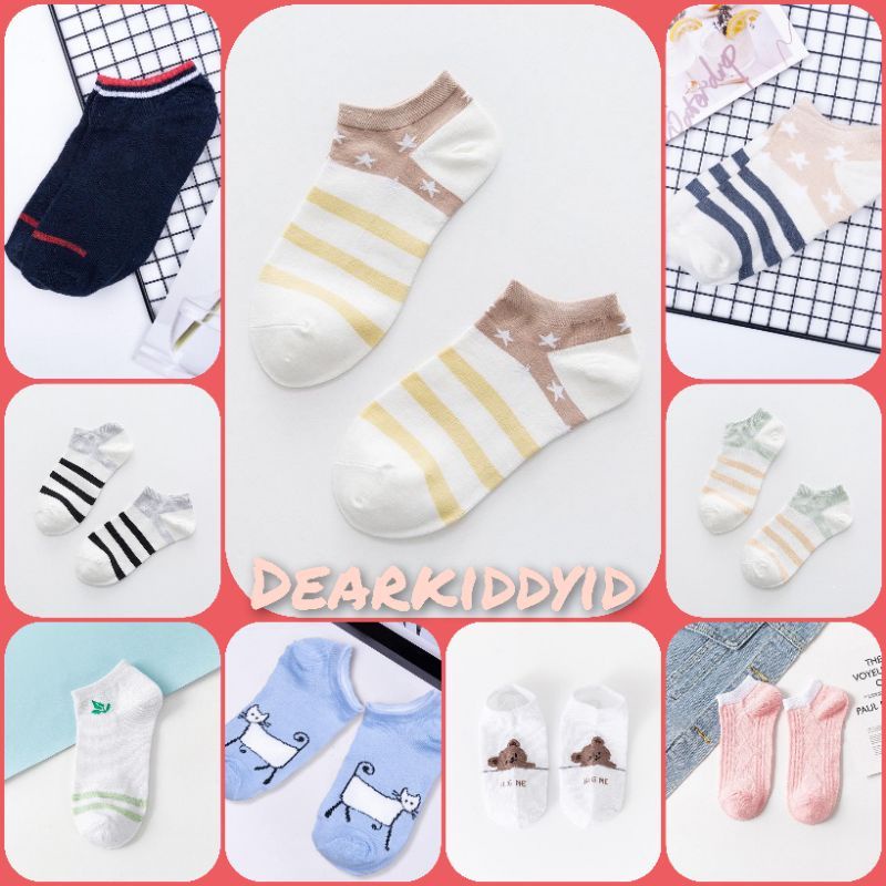 DK 15 Kaos Kaki Ankle Pendek Import Lembut Unisex DEWASA MURAH