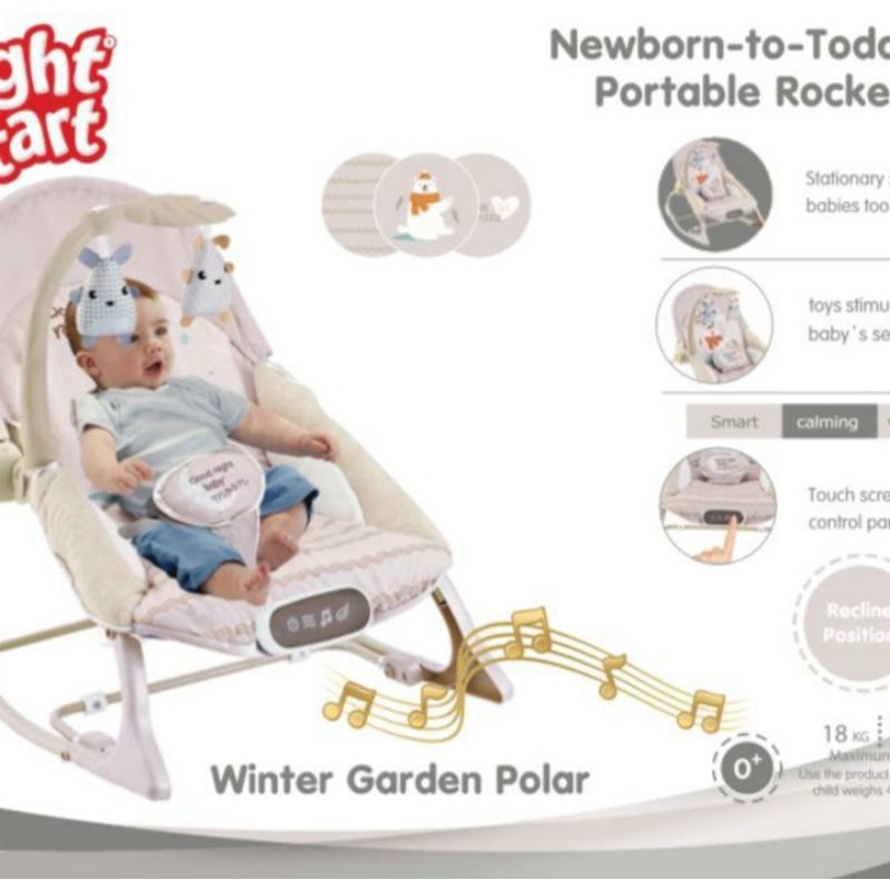Baby Bouncer Right Start Musical Rocker / Tempat Duduk Bayi Goyang Bouncer Toodler Seat