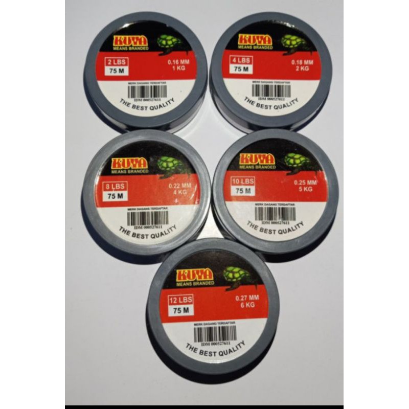 Senar Cap Kuya 75M Senar Pancing Murah