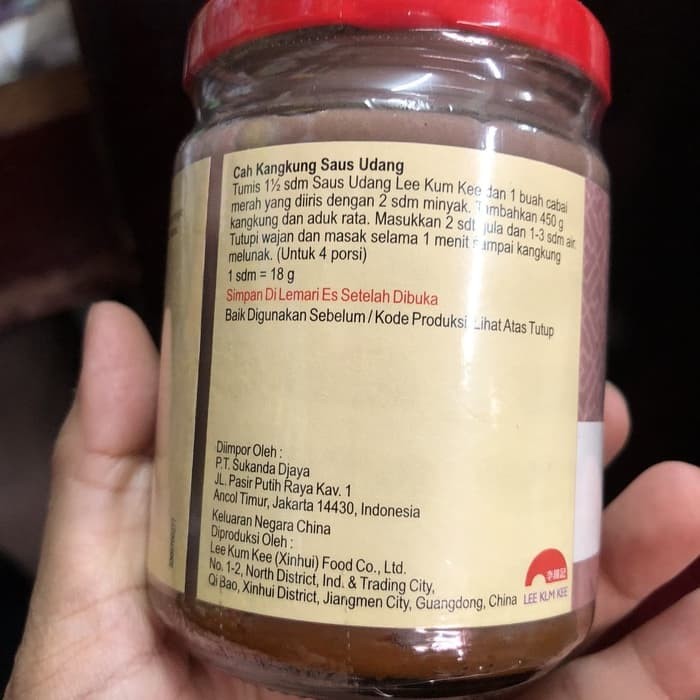 

Ready- Lee Kum Kee Saus Udang - Fine Shrimp Paste Sauce 227Gr