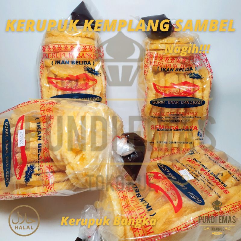 Kerupuk Kemplang Sambel Panggang / Krupuk Bangka