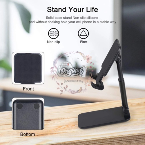 Desktop Stand Dudukan Handphone Lipat Portable Universal OR454