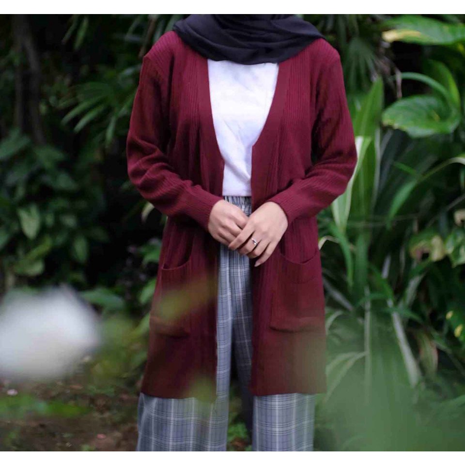 Long Cardy Belle Oversize Cardigan Rajut