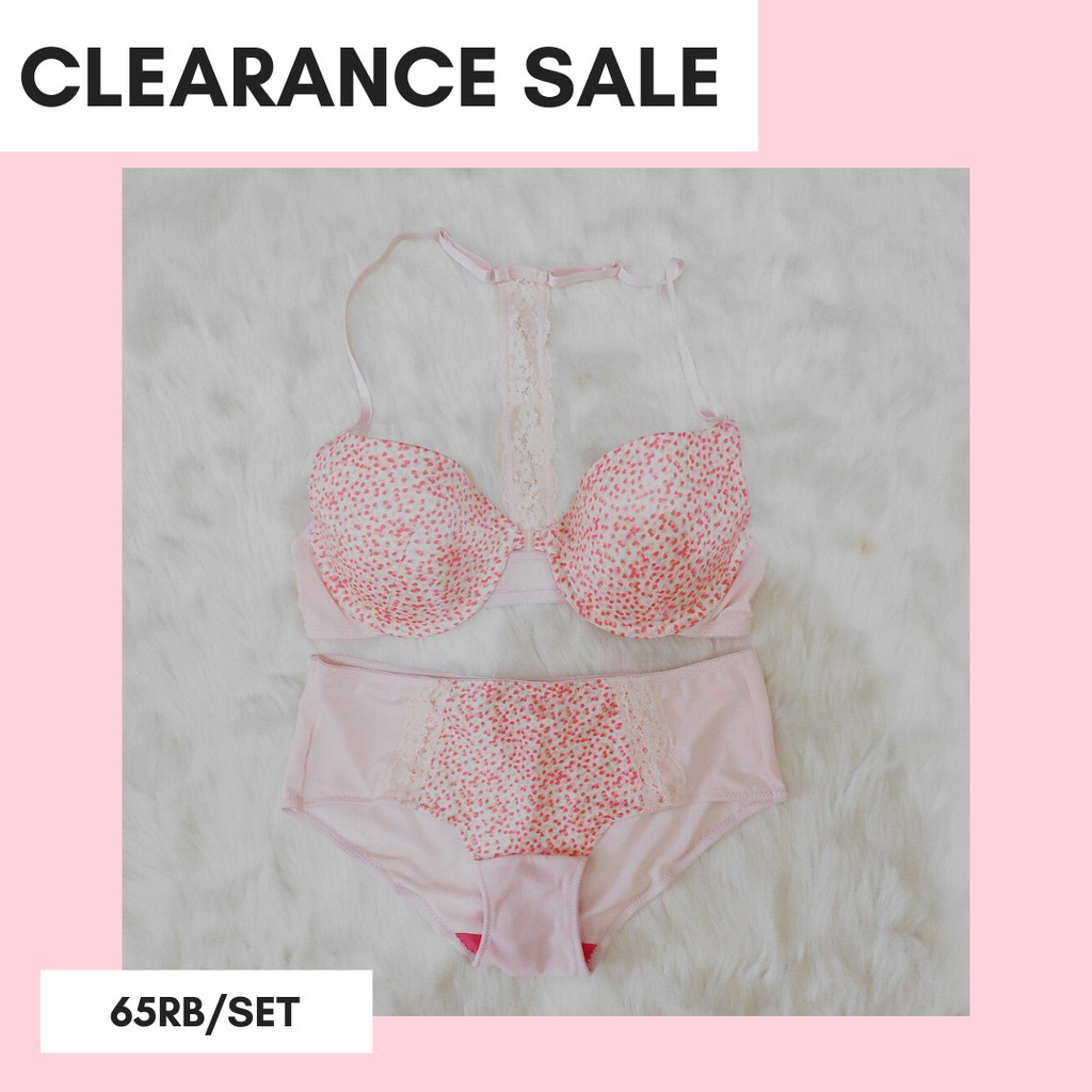 CUCI GUDANG BRA SET LUCU ARTSY HALTIE TANPA KAWAT BRA SET TANPA KAWAT