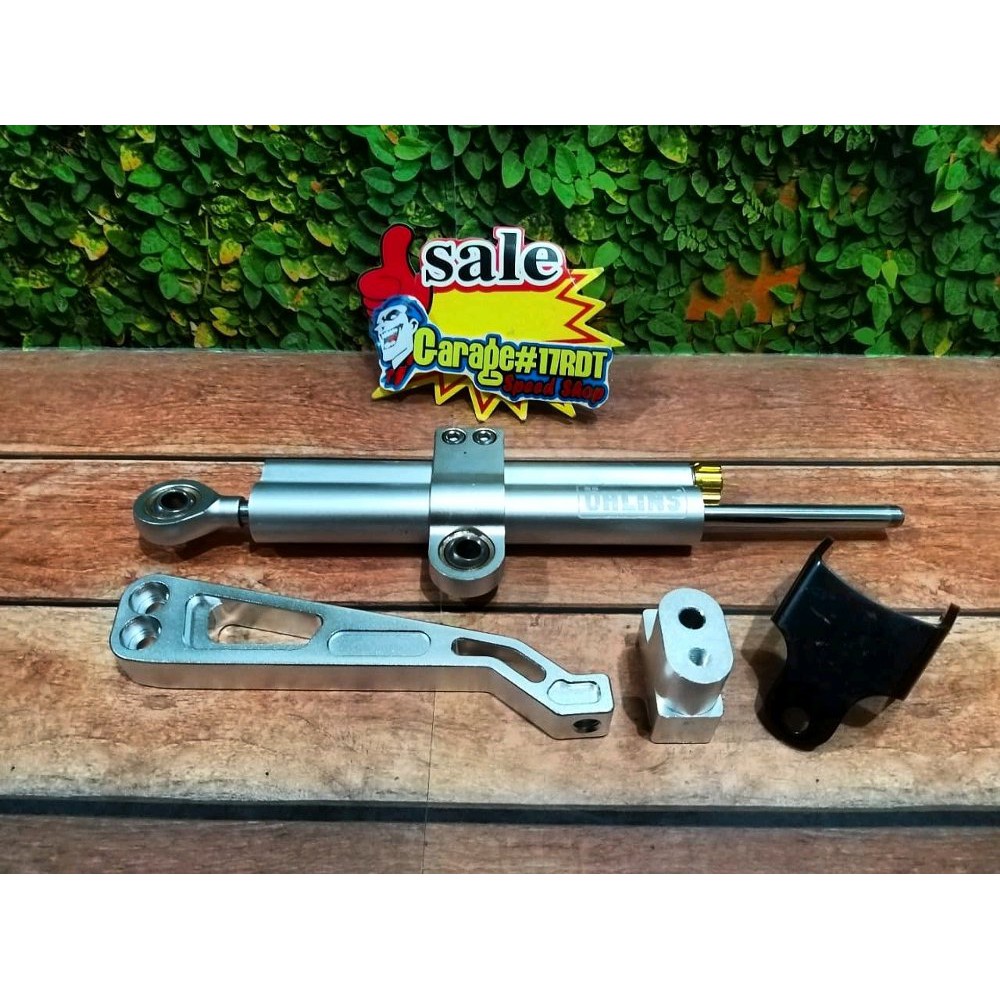 Stabilizer Stang Ohlins Silver Laser Plus Breaket CNC Universal.