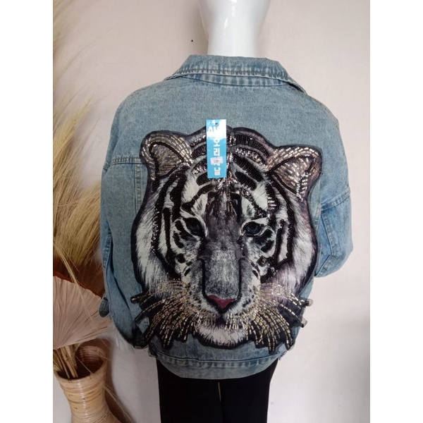 JACKET JEANS TIGER 3D IMPORT