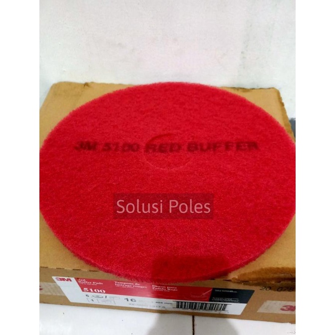 

Spon pad 3M warna merah 16 inchi.