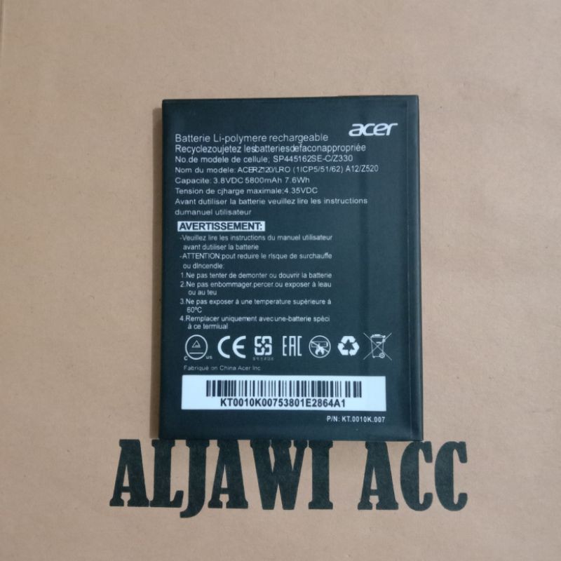 Baterai Battery Acer Liquid Z520 Z120/LRO BAT-A12 A12 Original Battery Hp