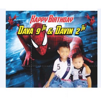 Terlaris Tas ultah Mika Keren UK 25x14x20 (PxLxT)-SPIDERMAN