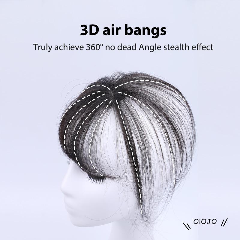 【COD】Wig Rambut Poni Palsu 3D Pengganti Warna Putih Untuk Wanita