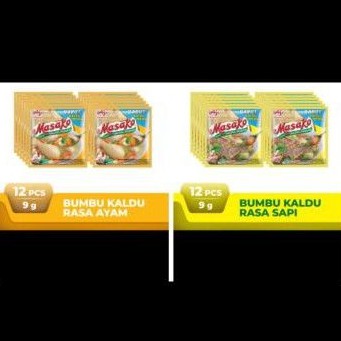 

Masako Rasa Sapi 9g (12 pcs) atau masako rasa ayam selusin