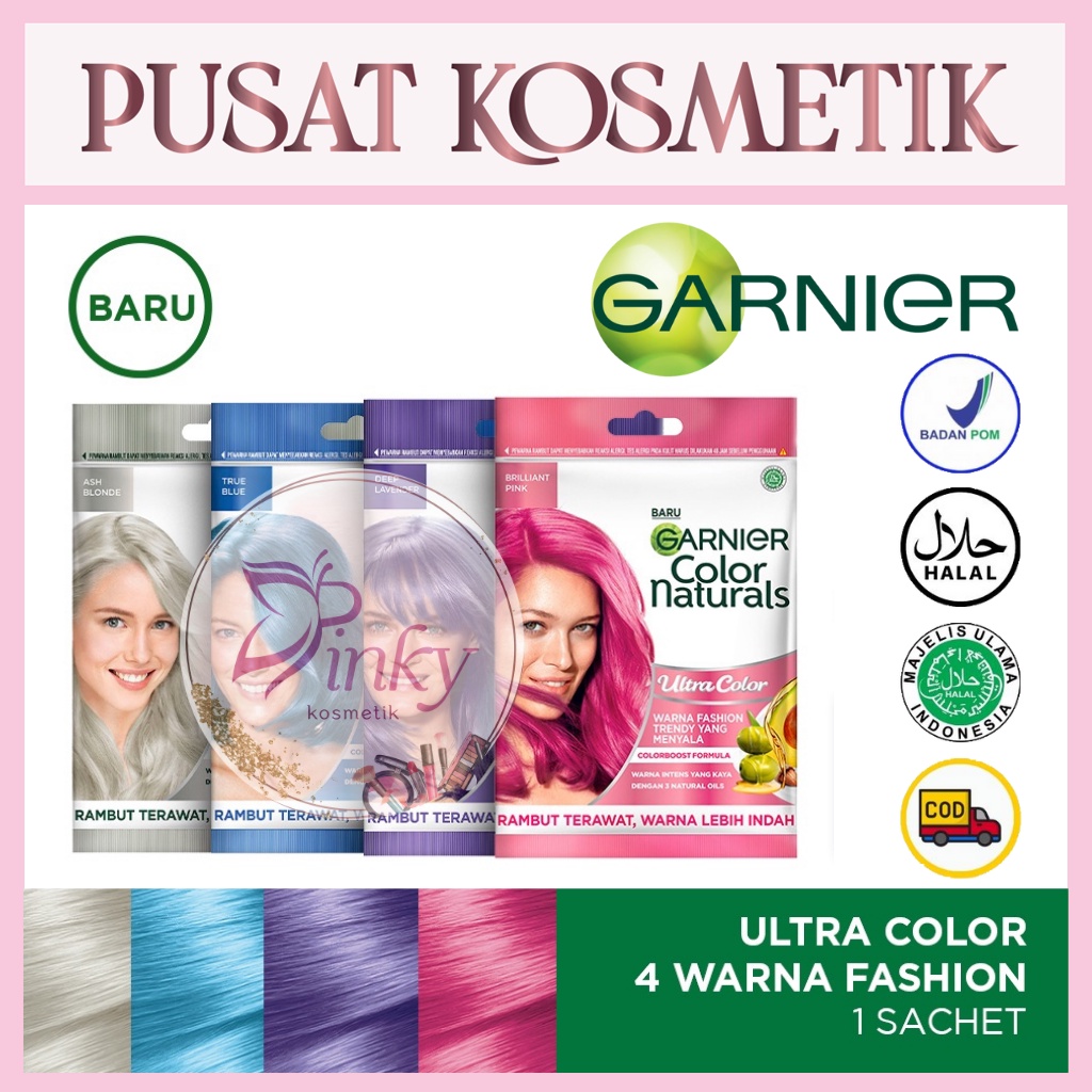 Garnier Color Naturals - Pastel Color - Garnier Semir Rambut Ultra Color New Pastel Series - Pewarna