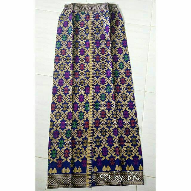 ROK PRODO BALI BIRU || ROK PANJANG BATIK