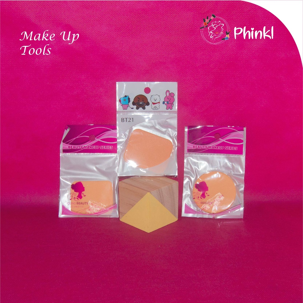 `ღ´ PHINKL `ღ´ Makeup spons bedak murah sponge untuk aplikasi twc two way cake bedak padat