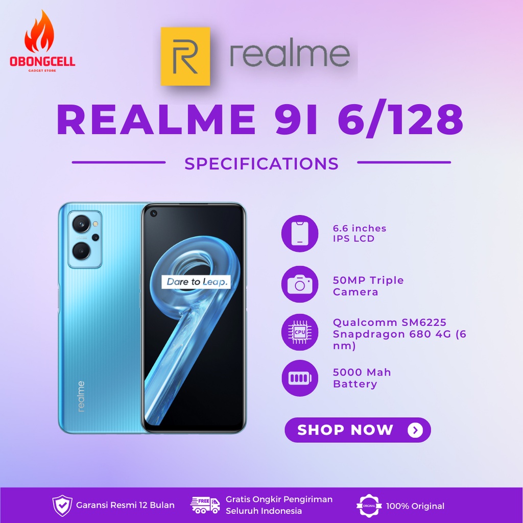 REALME 9i Garansi Resmi Indonesia