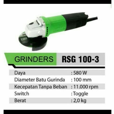 ryu grinder RSG 100 3 ryu gurinda gerinda RSG100 3