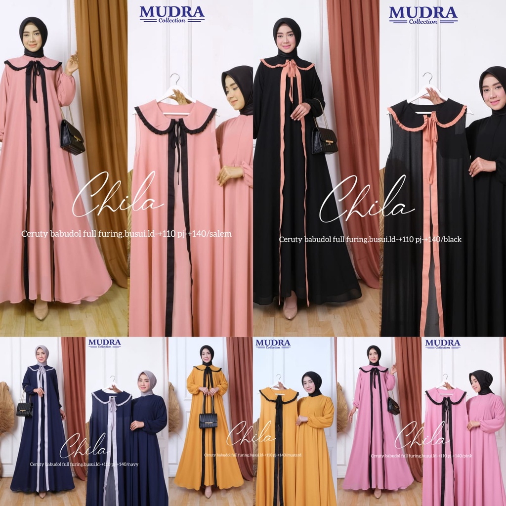 CHILA GAMIS PESTA ORI BY MUDRA HIJAB