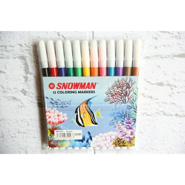 

Spidol Snowman Colour/ Spidol Snowman Mewarnai Isi 12