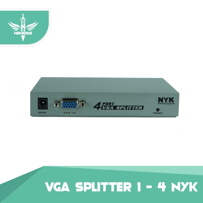 NYK VGA Splitter 4Port 1-4 Metal