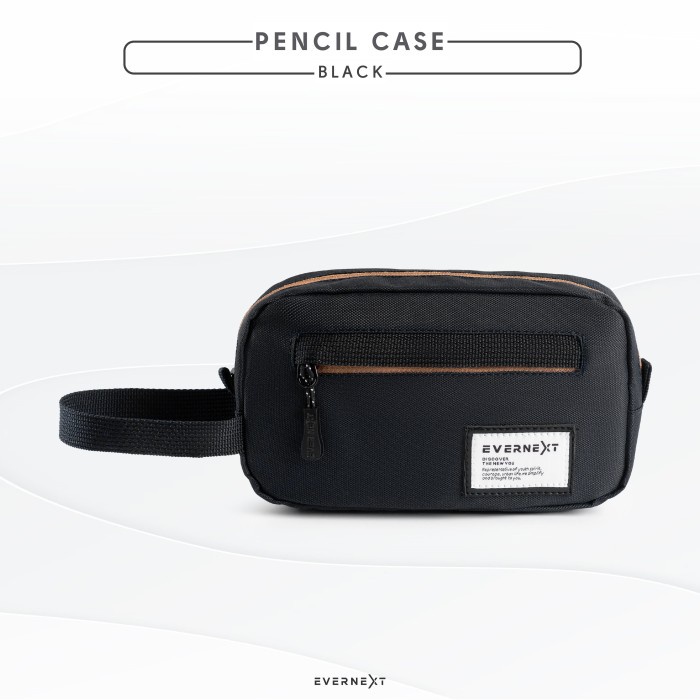 

NEW KOTAK PENSIL CASE PENCIL ATK WADAH TEMPAT ALAT TULIS KANTOR SEKOLAH - Hitam