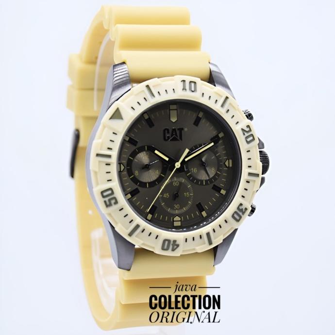Jam Tangan Pria Caterpillar Cat Pz.159.28.929 Chrono Rubber Original Ultrashop09