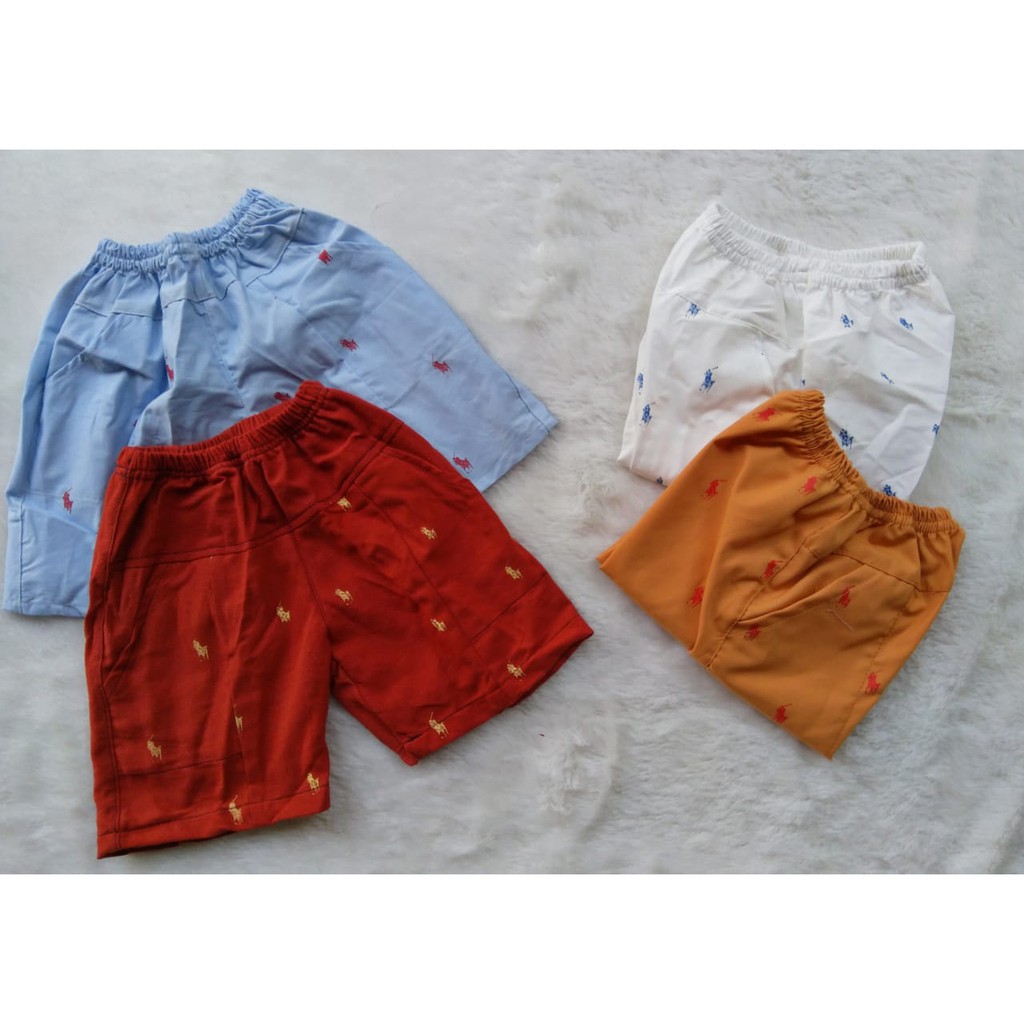 celana anak motif polo usia 1-3 tahun murah-3