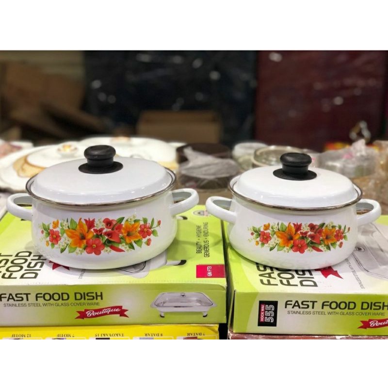 Panci Enamel Set isi 2 pcs "DONA" - KIG Group
