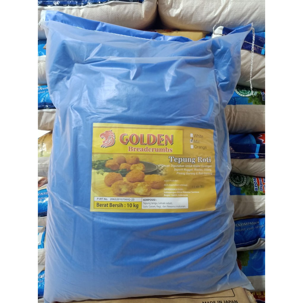 

Tepung roti mix Golden 10kg, 130rb/1ball