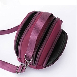 TAS SELEMPANG WANITA 3 RESLETING ANTI AIR UNGU KECIL IMPORT SLING BAG KOREA PREMIUM TA590P5 DENCE REMAJA KEKINIAN CEWEK MURAH BRANDED BATAM