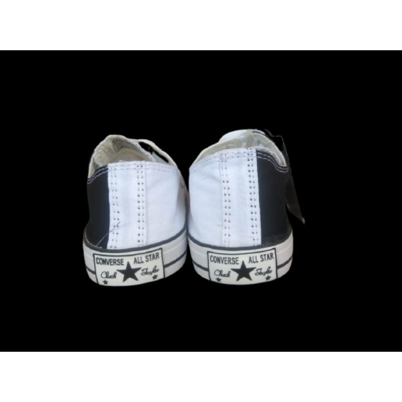 Sepatu Converse Combinasi Grade Ori Putih Hitam Kanvas