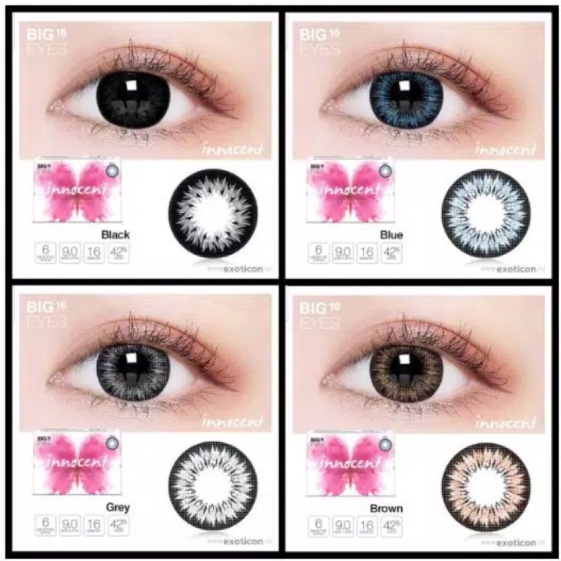 Rcsbeauty✅ Softlens big eyes softlens innocent 16mm by Exoticon