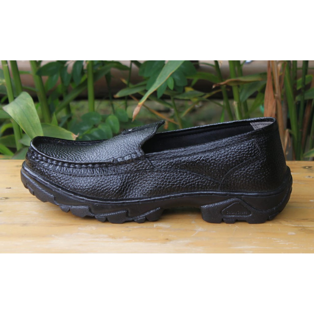 Sepatu Pria Kulit Asli Kasual  Slip On Rasheda 018 Big Size