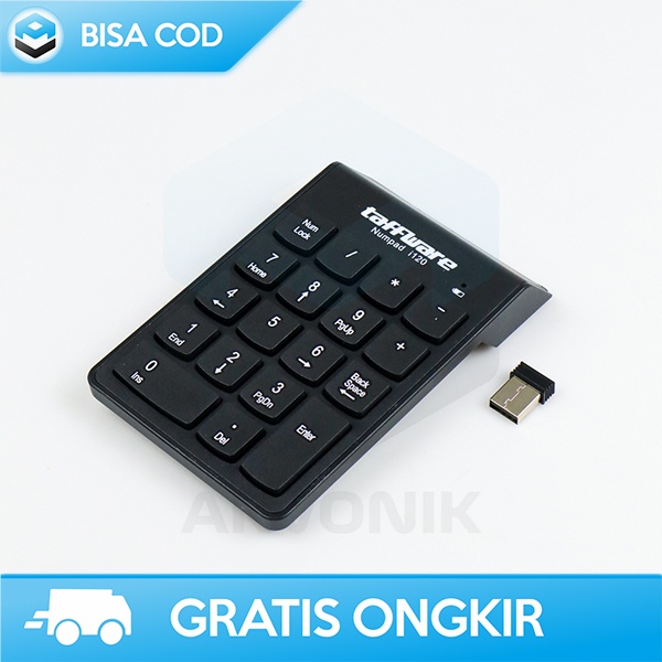 KEYBOARD ANGKA WIRELESS NUMERIC USB 2.0 SENSOR SWITCH BY TAFFWARE 10M