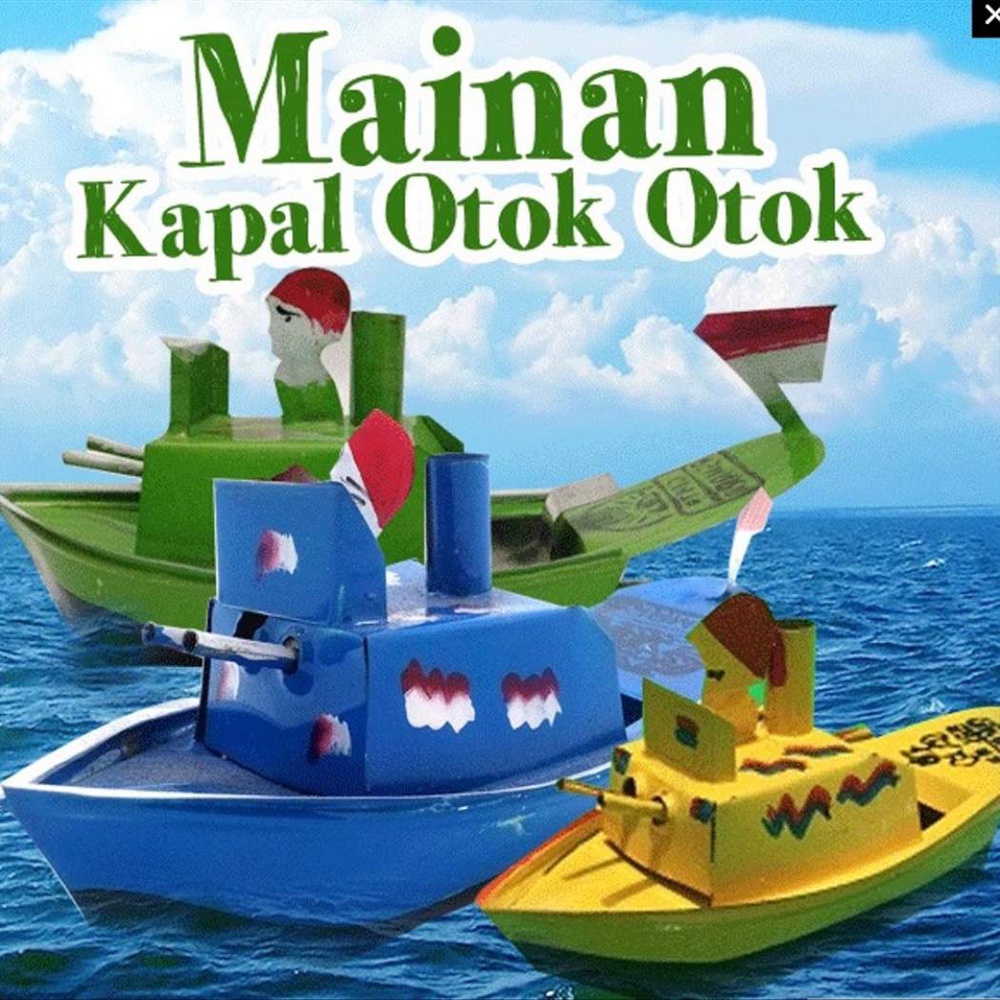 Mainan Kapal Perahu Perahuan Tradisional Mainan Jadul Otok Otok Anak-anak Warna ACAK / RANDOM