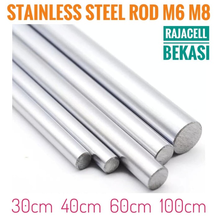 Besi Smooth Rod As Shaft CNC Stainless Steel Roundbar M6 6mm M8 8mm