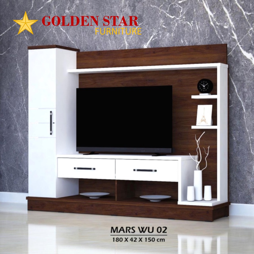 Jual Buffet / Meja Rak TV cabinet Mars WU 02 Astrobox Putih Minimalis ...