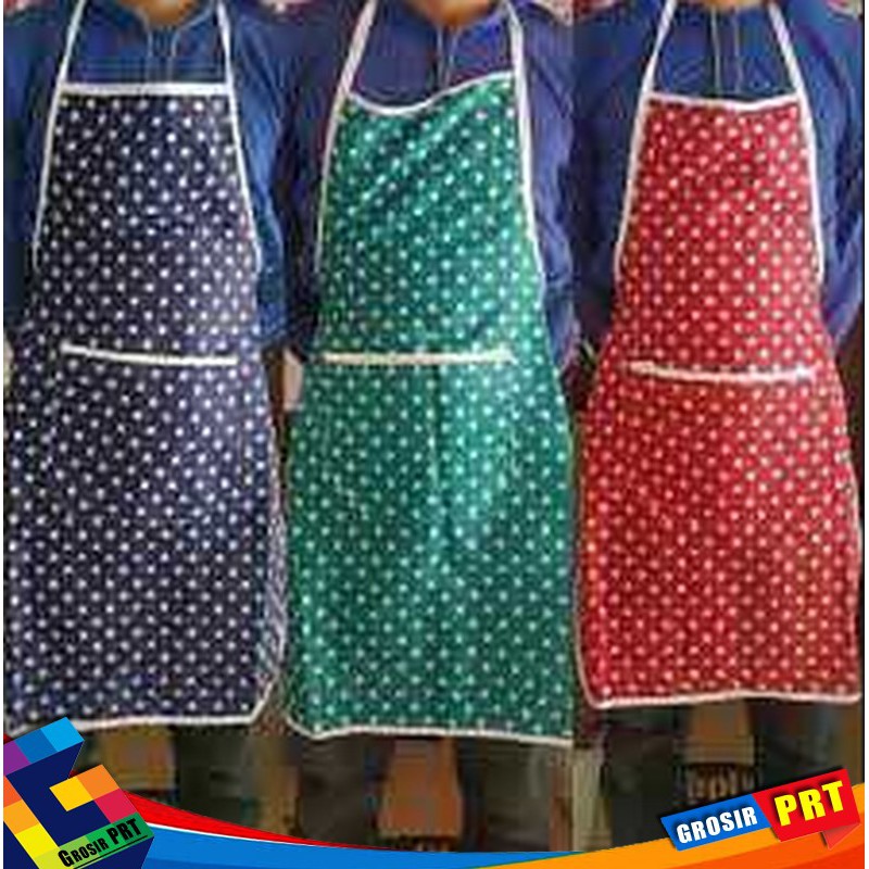 Celemek Masak Kain Motif