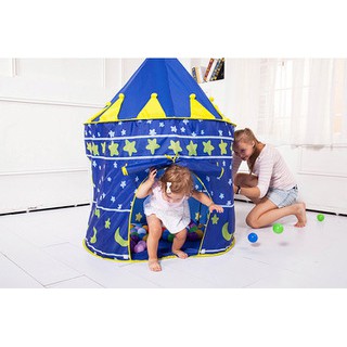 Tenda Bermain Anak Model Castle Kids Portable Tent Warna Biru ROXPORT