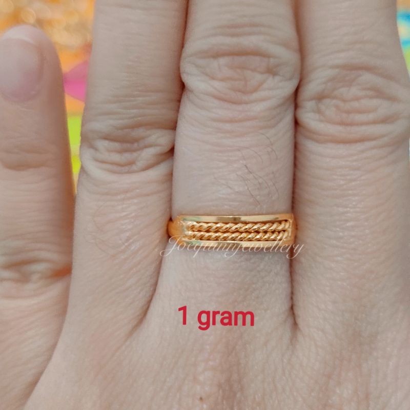 cincin emas muda Rante tengah 1 gram