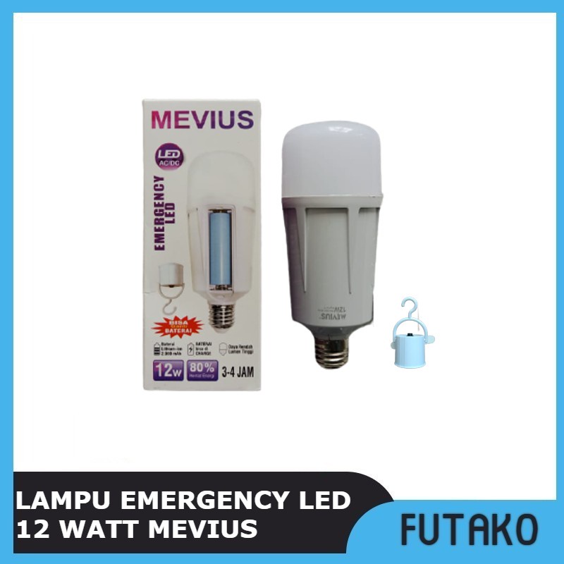 FUTAKO LAMPU EMERGENCY LED BOHLAM LED MAGIC 12 Watt MEVIUS